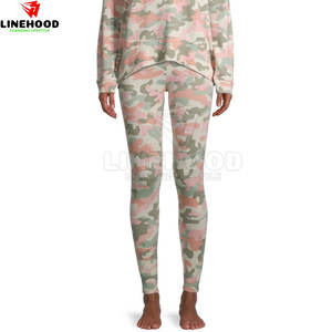 กางเกงเลกกิ้งสำหรับเล่นโยคะของผู้หญิงกางเกงเอวกลางเอวยางยืดดีไซน์ไม่เหมือนใครมีลาย - Product Image 2