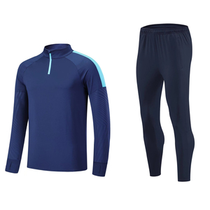 Survêtement de sport pour homme en coton 100% de haute qualité, coupe ajustée, deux pièces, survêtement noir personnalisé pour homme, hiver 2026 - Product Image 5