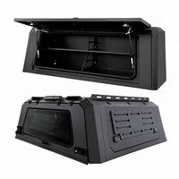 Capot de camion Ford F-150 en aluminium, 6,5 pieds, avec porte-bagages de toit et portes verrouillables