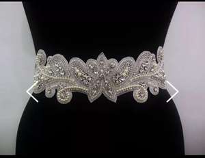 เข็มขัดลูกปัดทำด้วยมือสวยงามสำหรับผู้หญิงคอลเลกชันที่ไม่ซ้ำกันเพื่อเพิ่มชุดออกงาน - Product Image 2