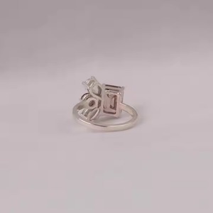 Bague de fiançailles de luxe en or massif 14KT pour femmes 2.6 carats multi-formes en laboratoire créé diamant certifié IGI - Product Image 4