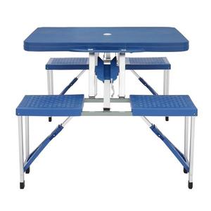 Blue Camping Chair Set <b>Plastic</b> <b>Table</b> 1355x83x655cm 50kg - Product Image 5