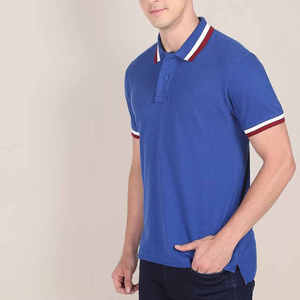 Polo à manches courtes en coton respirant pour hommes OEM ODM, solide avec logo personnalisé, meilleure qualité, grande taille pour toutes les tailles - Product Image 2