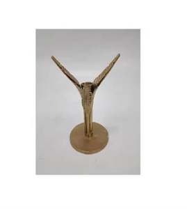 Venta al por mayor de aluminio a granel para el hogar y la boda, soporte decorativo de vela de Metal de Color dorado, acabado de latón en bruto personalizado disponible - Product Image 6