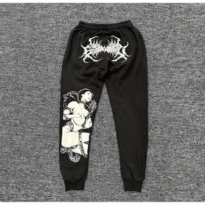 Nouvelle mode pour hommes, pantalons décontractés d'été légers et respirants, pantalons de sport extensibles en soie glacée, non tissés à tendance droite et ample - Product Image 1