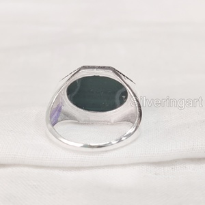 Mayorista Anillo de hombre Piedra preciosa de malaquita natural Anillo de piedra natal Todos los tamaños Otomano Regalo de cumpleaños Joyería Anillo de plata esterlina 925 - Product Image 5