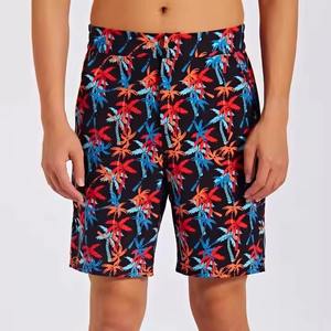 Pantalones cortos transpirables personalizados para hombre, de secado rápido, para gimnasio, correr, cuatro vías, de lona elástica, multibolsillo, patrón sólido, ropa para correr, servicio OEM - Product Image 1