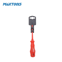 Jeu de tournevis Torx isolés de qualité industrielle VDE GS Maxxtools, 5 pièces, revêtement noir, poignée en PP, CR-V, magnétique, pour électriciens