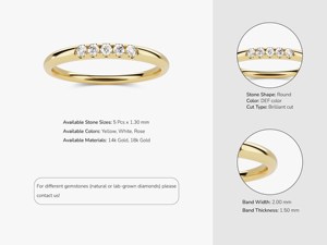 Diamante Suelto Redondo Pequeño Calibrado de Alta Calidad, Creado en Laboratorio, de 0.01ct a 0.10ct, Color Blanco D E F, Gema Artificial - Product Image 5