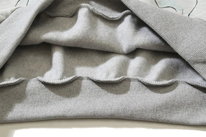 Sudaderas con capucha informales para hombre de otoño e invierno, talla grande, holgada, con estampado de calavera de Hip Hop, con agujeros rasgados, logotipo bordado, camisetas de lana para - Product Image 4