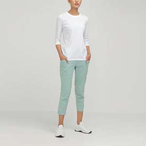 Camisetas de manga larga para mujer de moda informal de algodón 100% de alta calidad/camisas de manga larga para mujer de talla grande al por mayor de todas las tallas - Product Image 4