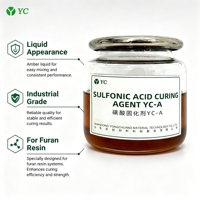 Katalis Asam Sulfonat Kelas Industri, Agen Pendukung Pengerasan untuk Resin Furan Tanpa Panggang untuk Pengecoran