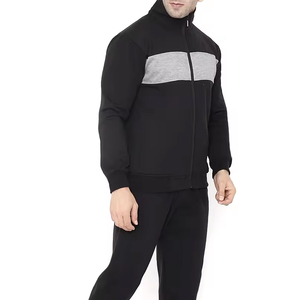 Conjunto Deportivo Unisex para Hombre, de Algodón con Rayas Estampadas, Talla Grande, Chaqueta con Cremallera Completa, Pantalones Deportivos de Secado Rápido y Transpirables, Superventas - Product Image 4