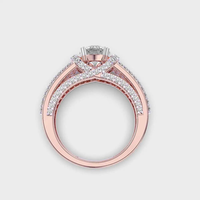 Bague de luxe pour homme avec diamant de laboratoire personnalisable, idéale pour demande en mariage ou anniversaire, clarté VS2, taille brillant, certifiée IGI, tendance