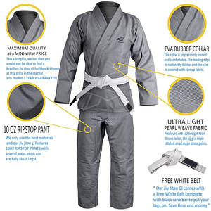 Uniforme de Jiu Jitsu Personalizado de la Industria Fazn, Kimono de Artes Marciales Hecho 100% de Algodón, Precio Razonable - Product Image 2