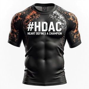 Quick Dry Stretch Customized High Quality Premium BJJ <b>Rash</b> <b>Guards</b> Digital Print Durable Training MMA Breathable Anti UV 100% - Product Image 3