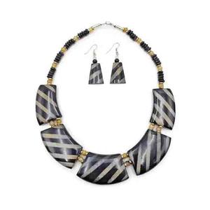 Collar de cuerno de búfalo de moda Vintage para mujeres y niñas elegante cadena de perlas de diamante para bodas fiestas - Product Image 1