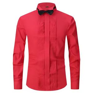 Camisa Oxford transpirable para Hombre | Manga larga de ajuste moderno para apariencia informal de negocios/ropa a granel - Product Image 4