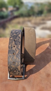 Ceinture décontractée en cuir suédé véritable 100% fait à la main avec boucle en alliage belle conception pour hommes et femmes - Product Image 2