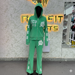 Wholesale Popular Design Best Quality Customer Demand Low Price Zipper Tracksuit For Men Unique Style New Design Mens Tracksuits - Product Image 4