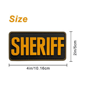 Parches con logotipo de goma 3D en relieve personalizado, apliques de emblema táctico de PVC suave, parches de sombrero de PVC con flores cosidas, técnica bordada - Product Image 2