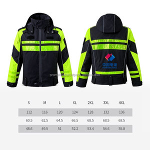 <b>Waterproof</b> Custom HIViz Reflective Road Safety Workwear Jacket High Visibility Industrial OEM Supplier Wholesale Removable Hood - Product Image 6