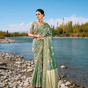 Nouvelle collection de saris en soie Banarasi pure avec zari pur pour la vente en gros - Product Image 1