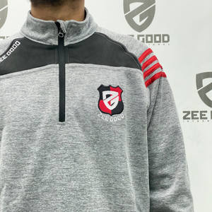 To Trending GAA Jerseys Cotton Blended Hurling Half Zipper Custom Long Sleeves Tops and Shirts Wholesale at GAA Jerseys - Product Image 4