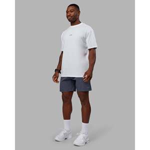 T-shirt surdimensionné Kettlebell FLXCotton - Blanc - Noir - Vêtements de course et de gym - Product Image 6