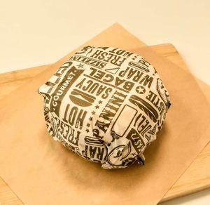 Papel de regalo de alimentos de grado de mejor calidad con diseño de logotipo impreso personalizado Papel de regalo de aperitivos a prueba de grasa impreso blanco - Product Image 6