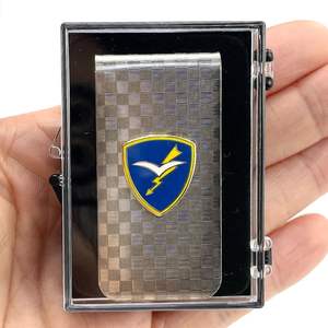 Vente en gros usine chinoise pince à billets personnalisée avec placage métallique - Product Image 4