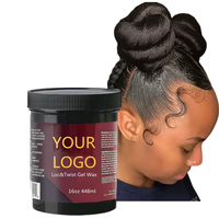 Gel coiffant non gras à tenue forte pour contrôle des bords, marque privée, pour extensions de cheveux 4C, biologique, unisexe, pour cheveux secs, en cartons