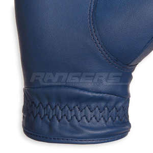 Gants d'équitation personnalisés avec logo, noir et bleu, durables, respirants, ajustement parfait, poignets réglables - Product Image 4