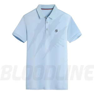 Chemise à manches courtes pour homme Bloodline, couleur unie, tricotée, respirante, en coton, séchage rapide, coupe classique, marron - Product Image 6