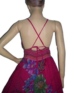 ผ้าชีฟองเนื้อผ้าฝ้ายเรยอน100% ขนาดเล็กไม่มีสายหนังผ้าชีฟองที่เป็นทางการสำหรับฤดูร้อนเป็นมิตรต่อสิ่งแวดล้อมระบายอากาศได้พิมพ์ลายด้านหน้า - Product Image 4