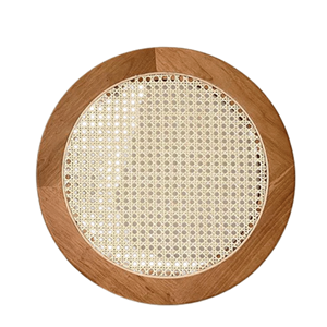 Handicraft 100% Eco-friendly Rattan <b>Wood</b> <b>Placemat</b> Natural Color Table Decoration Home decor Handmade in Vietnam - Product Image 6