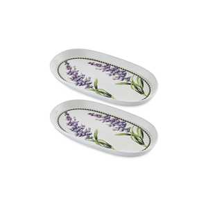 Juego de 2 Platos y platos ovalados de lavanda provenzal de 29 cm - Product Image 1