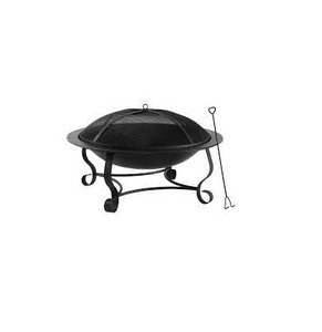 <b>Large</b> Round Metal Outdoor <b>Fire</b> <b>Pit</b> Bowl Wood Burning Firepit Camping - Product Image 6