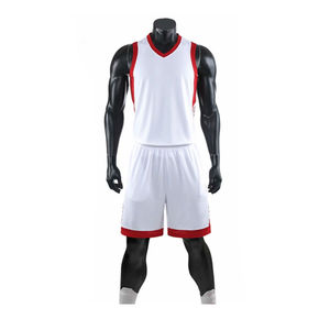 Conjunto de uniforme de baloncesto de verano con logotipo personalizado Pantalones cortos de talla grande de secado rápido antibacterianos transpirables Impresión de transferencia de calor impresa - Product Image 3