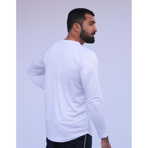 OEM เสื้อยืดแขนยาวสำหรับผู้ชาย, เสื้อยืดแขนยาวลายกราฟิกแนวสตรีทเสื้อคอกลมคุณภาพสูง - Product Image 5