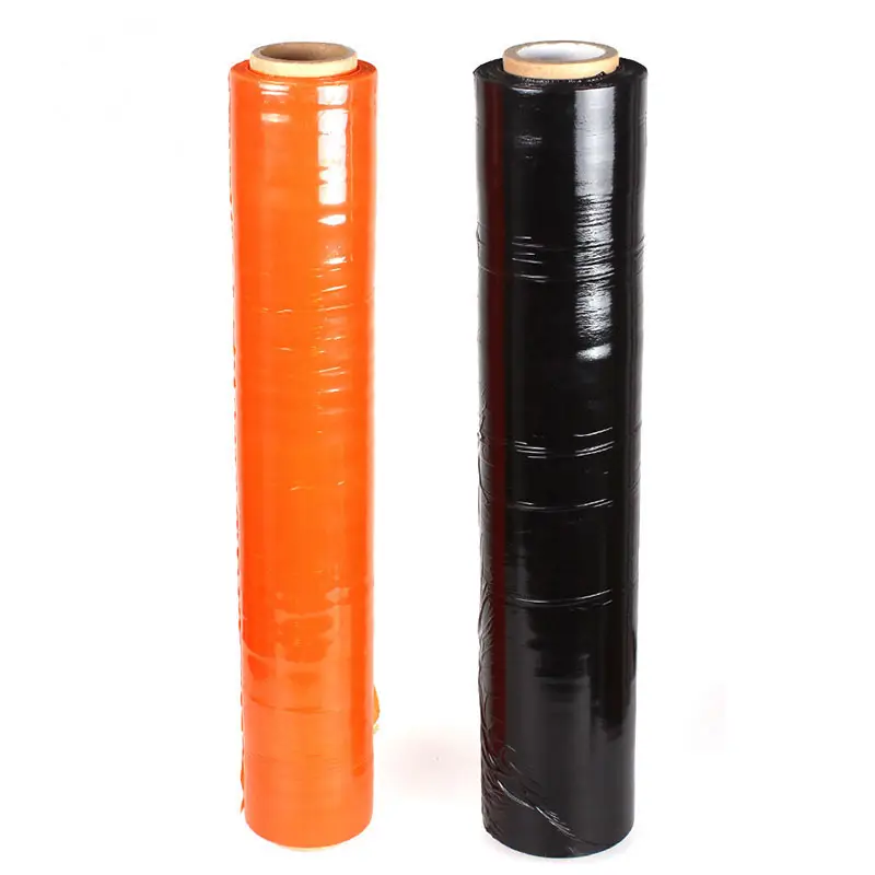 Custom LLDP Black Stretch film Color Shrink Wrapping Red Plastic Wrap Roll for Packaging