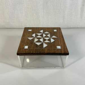 Elegant Handcrafted Acrylic <b>Storage</b> <b>Box</b> with Natural Inlay Lid for Luxury Chocolate & Sweet Perfect for Ramadan & Arabic Gifting - Product Image 5