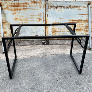 Minimalist 120x60x75cm <b>Table</b> with <b>Foldable</b> Iron <b>Legs</b> CHB68041 - Product Image 3