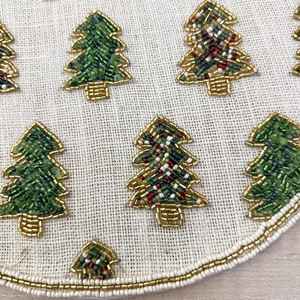 <b>Beaded</b> <b>Placemat</b> Handmade Round Charger for Luxury Dining & Holiday Decor Unique Piece Handmade <b>Beaded</b>, <b>Placemat</b>, Housewarming - Product Image 5