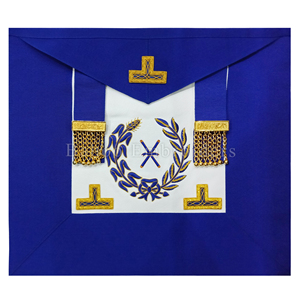 Masonic regalia CRAFT Grand undress apron สำหรับ asst. โลโก้ปักมือเลขานุการ - Product Image 5