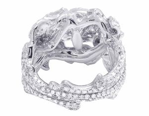 Chic Nouveau Design S925 En Argent Sterling Avec Ronde Moissanite Diamant Cluster Bague De Fiançailles De Mariage Pour Les Femmes - Product Image 4