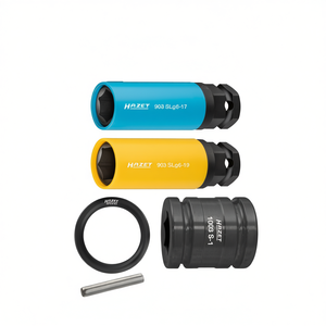 Hazet 6-Point Long Square 1/2'' <b>Impact</b> <b>Sockets</b> Set with Traction Profile for Wheel Mounting 5-Piece Set - Product Image 3