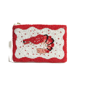 Monedero con Cuentas Bordadas de Diseño Étnico con Cuentas Coloridas, Monedero con Cuentas Bordadas de Aspecto Lujoso para Ocasiones Especiales - Product Image 1