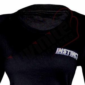 Camiseta informal para mujer con cuello redondo de algodón de primera calidad 100% al por mayor, camiseta teñida lisa con Impresión digital personalizada ecológica - Product Image 3