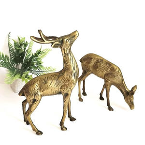 Figura de animal de aluminio hecha a mano artística para decoración elegante del hogar y exhibición de acento de Decoración de mesa elegante - Product Image 1